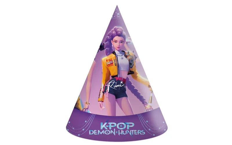 We fiesta Party Partyhüte K-Pop Demon Violett, 6 pieces