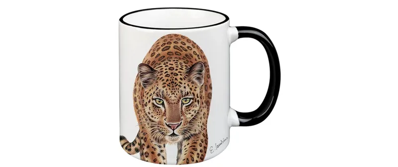 creanorm Tasse Leopard 330 ml, 1 pièces, blanc