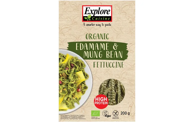 Explore Cuisine Teigwaren Bio Fettuccine Edamame e Mungobohne 200 g
