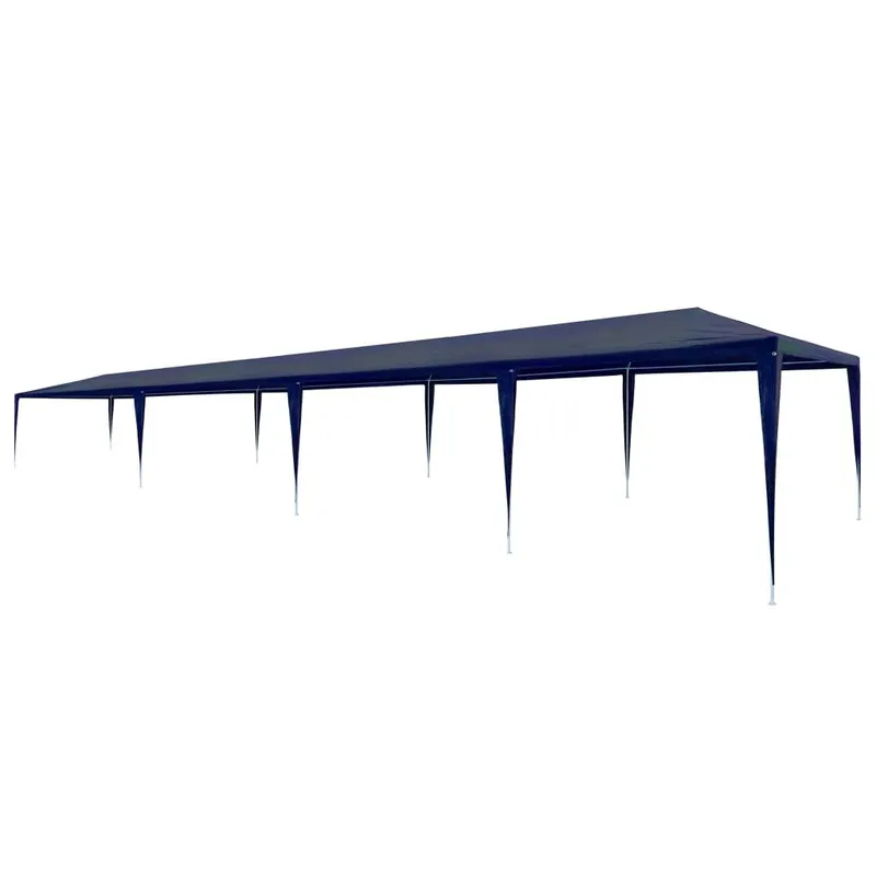 Partyzelt 3x12 m PE Blau