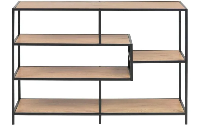 AC Design Regal Seaford 114 x 35 x 78 cm, black/naturale