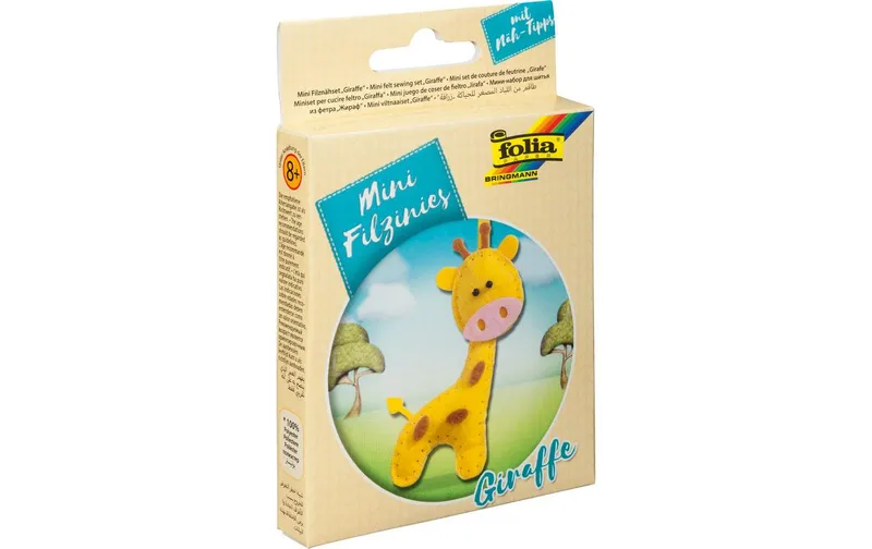 Folia Bastelset Filzinies Giraffe, 13-teilig