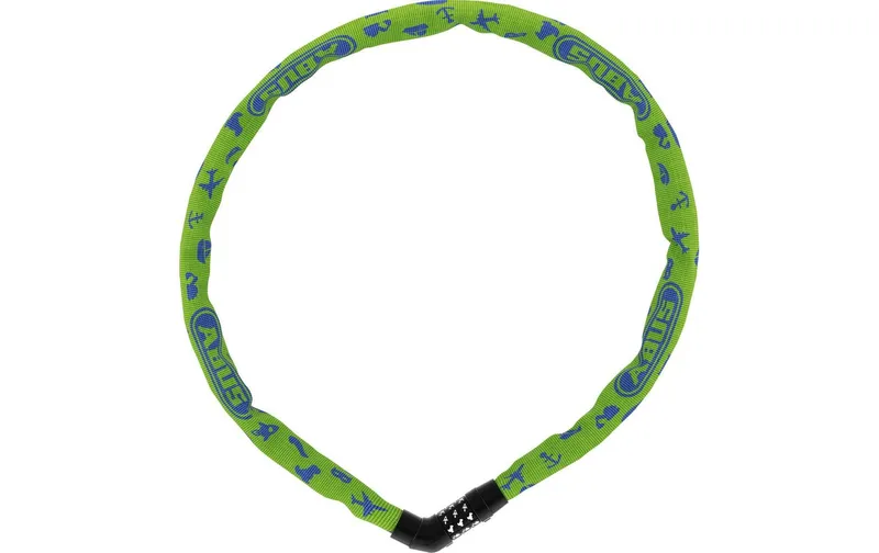 Abus Kettenschloss 4804C Symbols ohne Halter, Lime