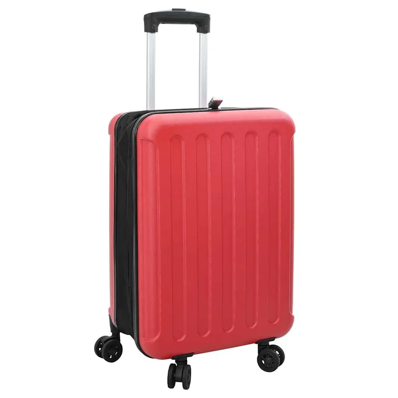 Koffer mit Schloss Rot 34 x 23 x 55,5 cm ABS Kunststoff