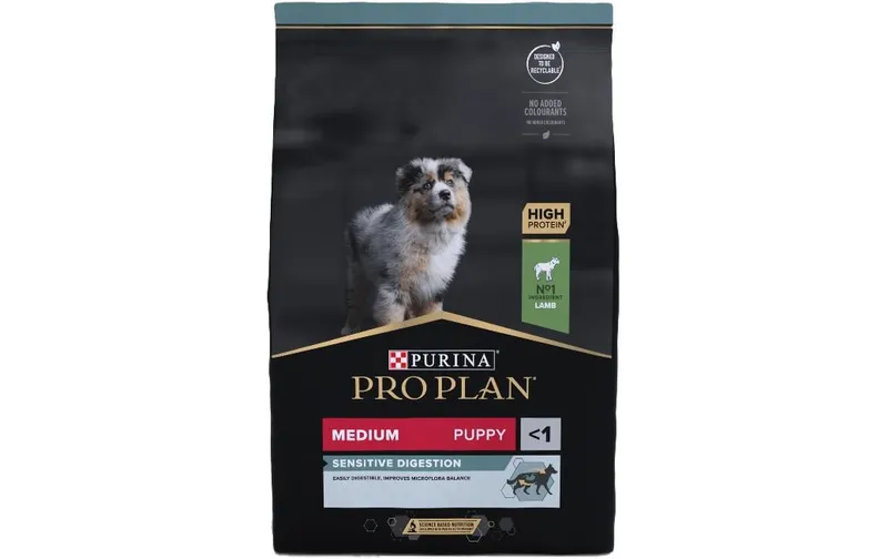 Purina Pro Plan Trockenfutter M Puppy Sensitive Digestion Lamm, 12 kg
