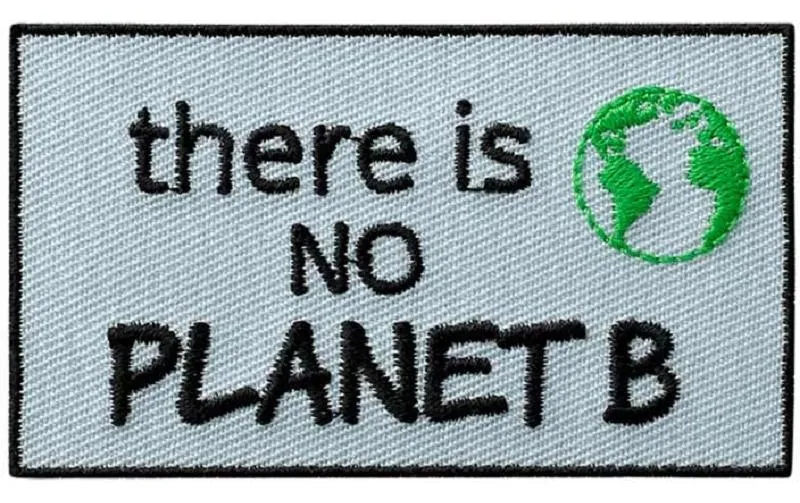 Mono-Quick Aufbügelbild Recycl-Patch No Planet B 1 pieces