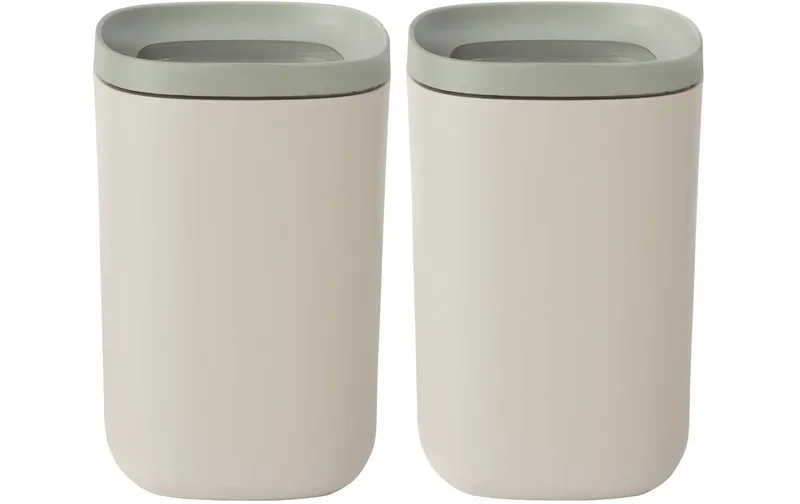 BergHOFF Vorratsbehälter Set Leo Balance 2-teilig, 1.3 l, vert/gris