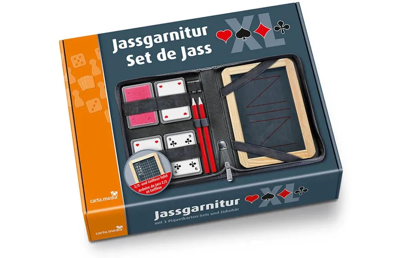 Carta.Media Jassgarnitur XL avec französischen Jasskarten