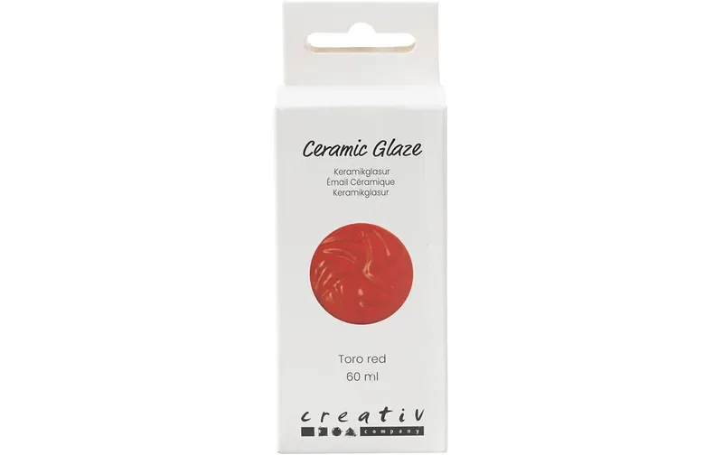 Creativ Company Keramikglasur 984 - 1101 °C, 60 ml, rosso