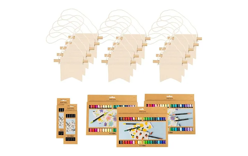 Creativ Company Wimpel Gruppen-Kreativset 10.5 x 12 cm, 60 pieces