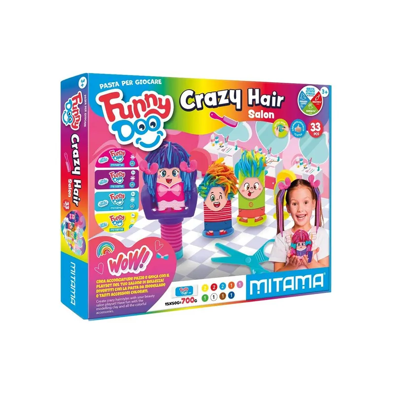 Mitama Knetspielset Schönheitssalon Friseur multicolore