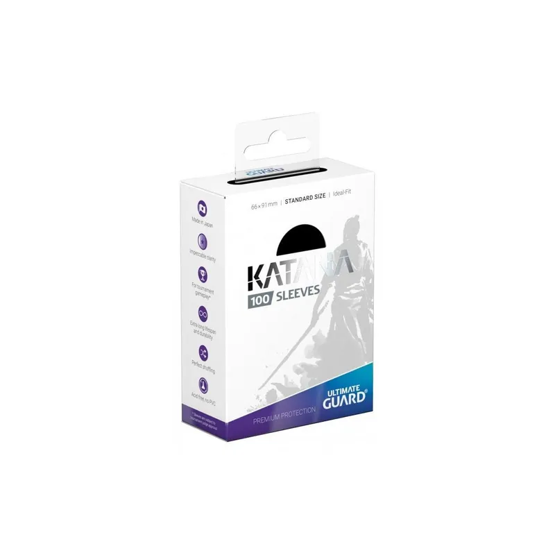 Ultimate Guard Kartenhülle Katana Sleeves Standardgrösse nero 100