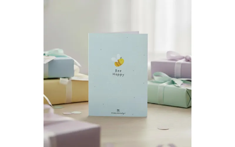 Die Stadtgärtner Glückwunschkarte Bee Happy A6