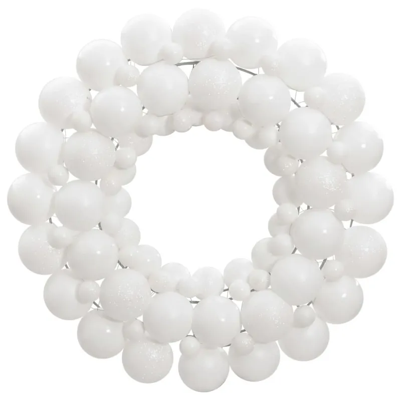 Weihnachtskranz white 45 cm Polystyrol