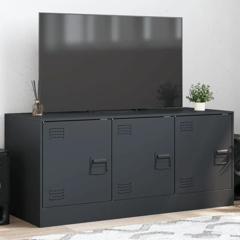 TV-Schrank Anthrazit 99x39x44 cm Stahl