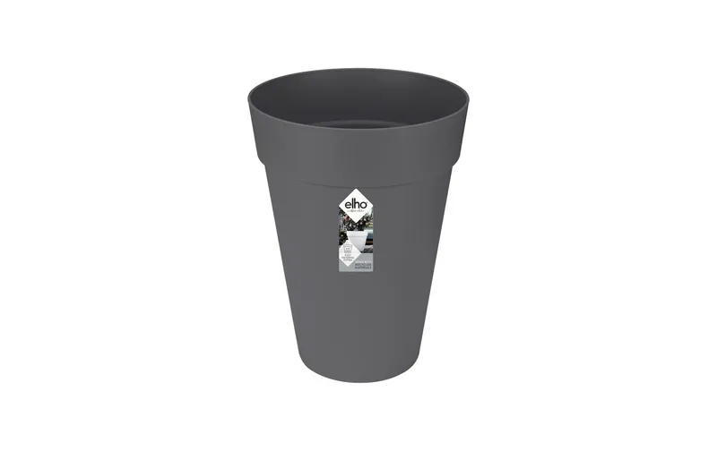 Elho Pflanzentopf Loft Urban Rund Hoch 42 cm Schwarz
