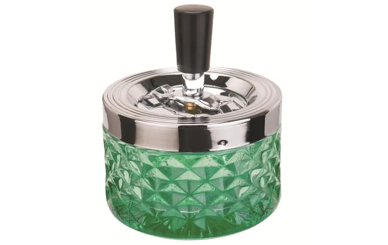 Dameco Aschenbecher mit Schleuderdeckel, green