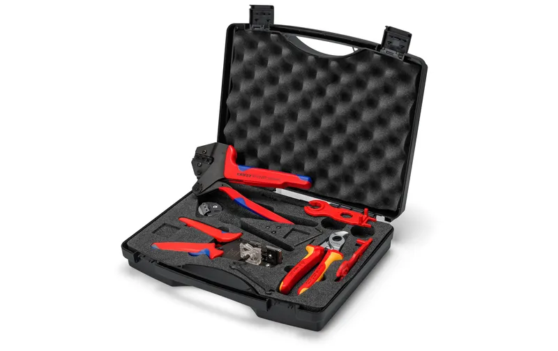 Knipex Werkzeugkoffer PV pour MC4, 7-teilig