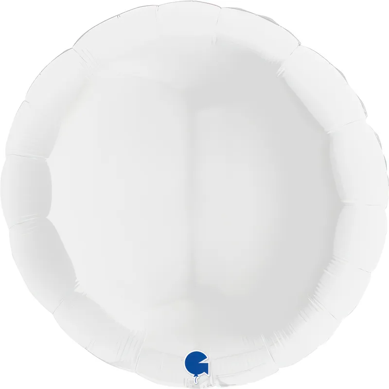 Ballon alum. blanc, 91 cm