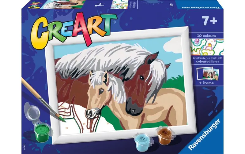 Ravensburger Malen nach Zahlen Mutter & Fohlen ab 7 Jahren
