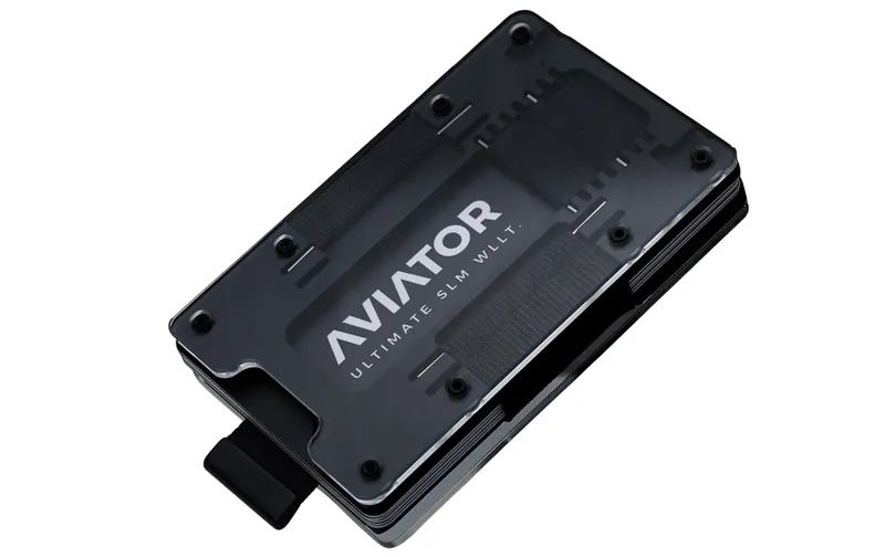 AVIATOR Wallet SLIDE Carbon cash clip fusion black