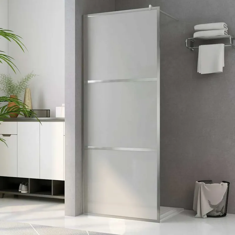 Paroi de douche à l'italienne à verre ESG dépoli 115x195 cm