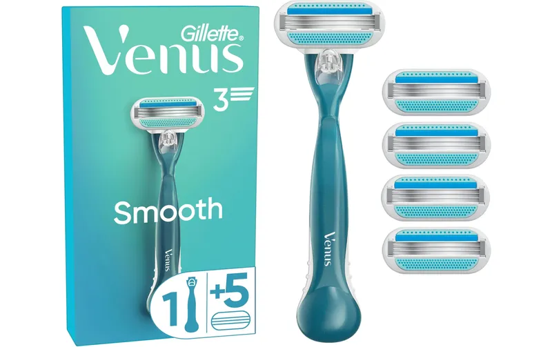 Gillette Venus Damenrasierer Venus Smooth 5er + Handstück