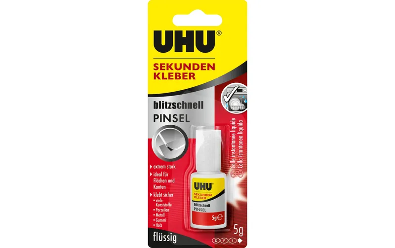 UHU Sekundenkleber mit Pinsel 5 g