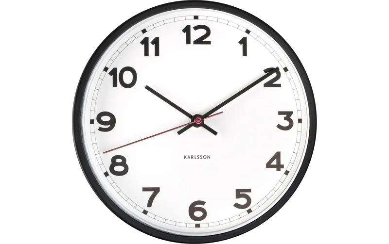 KARLSSON Wanduhr New Classic Small 20 cm, black/white