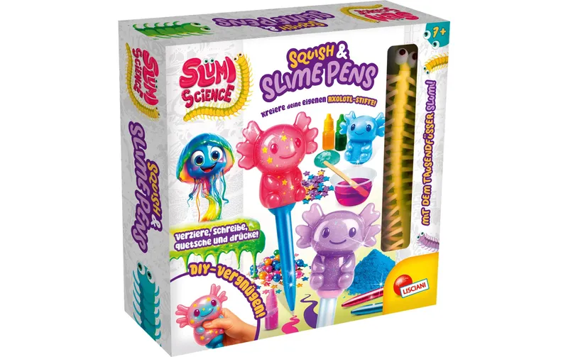 Lisciani Squish Stifte DIY Set Axolotl-Dekoration