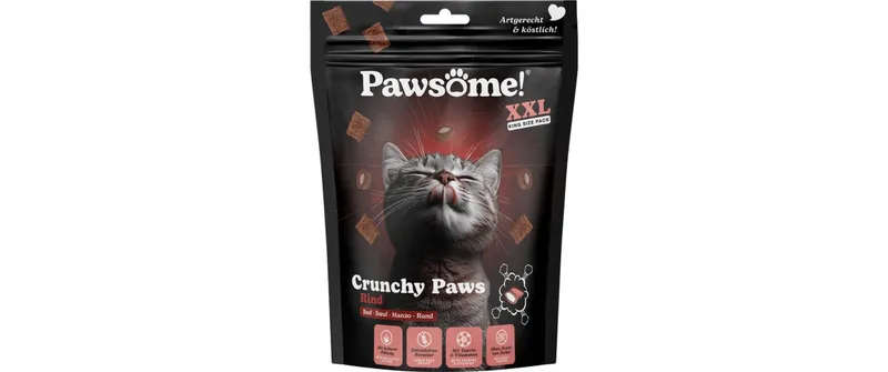 Pawsome Cat Crunchy Paws Rind 150 g