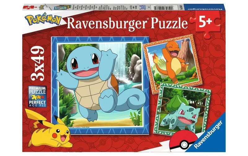 Ravensburger Puzzle Glumanda, Bisasam e Schiggy
