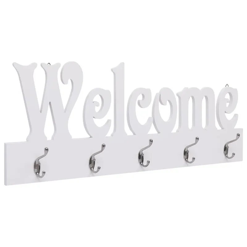 Wandgarderobe WELCOME bianco 74 x 29,5 cm