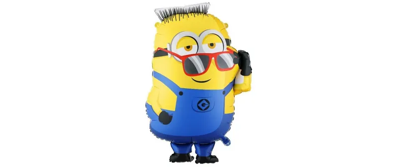 Partydeco Folienballon Minion Ron blue/multicolour/Gelb
