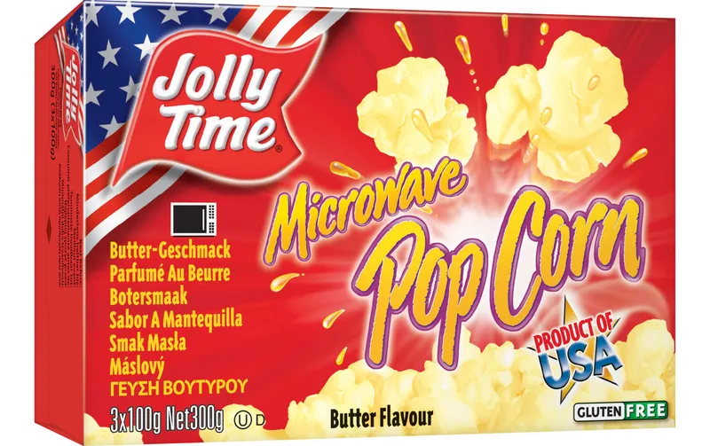 Jolly Time Mikrowellen Pop Corn Butteraroma 3 x 100 g