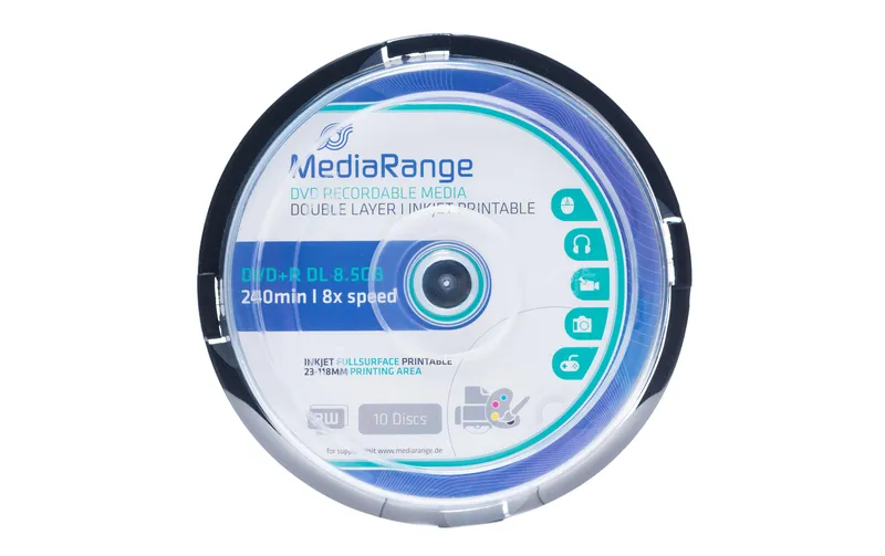 MediaRange DVD+R 8.5 GB, Spindel (10 Stück)