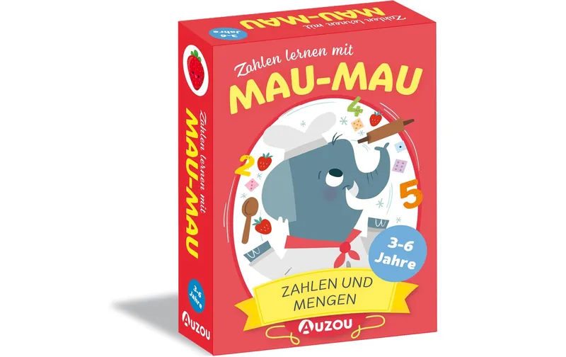HUCH! Kartenspiel Zahlen lernen avec Mau-Mau
