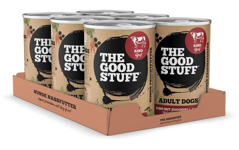The Goodstuff Nassfutter Rind & Zucchini Adult, 6 x 400g