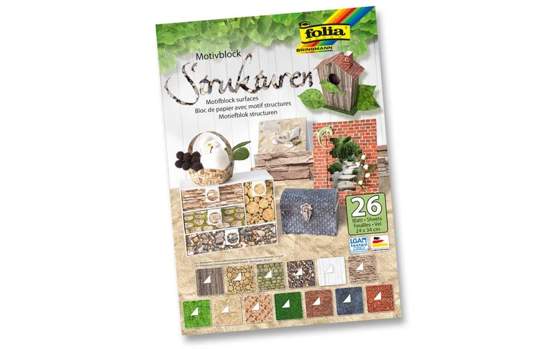 Folia Motivblock Strukturen multicolour