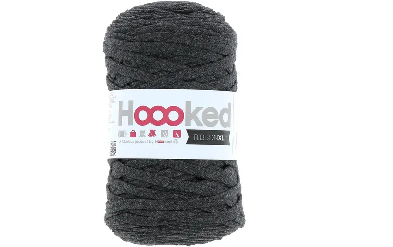 Hoooked Wolle Ribbon XL 250 g, anthracite