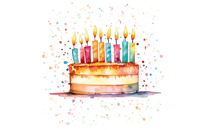 brun + Company Serviette Cake Party 33 x 33 cm, 20 pièces