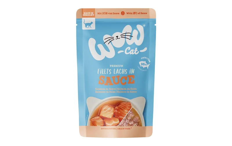 WOW Nassfutter Lachs in Sauce, 85 g