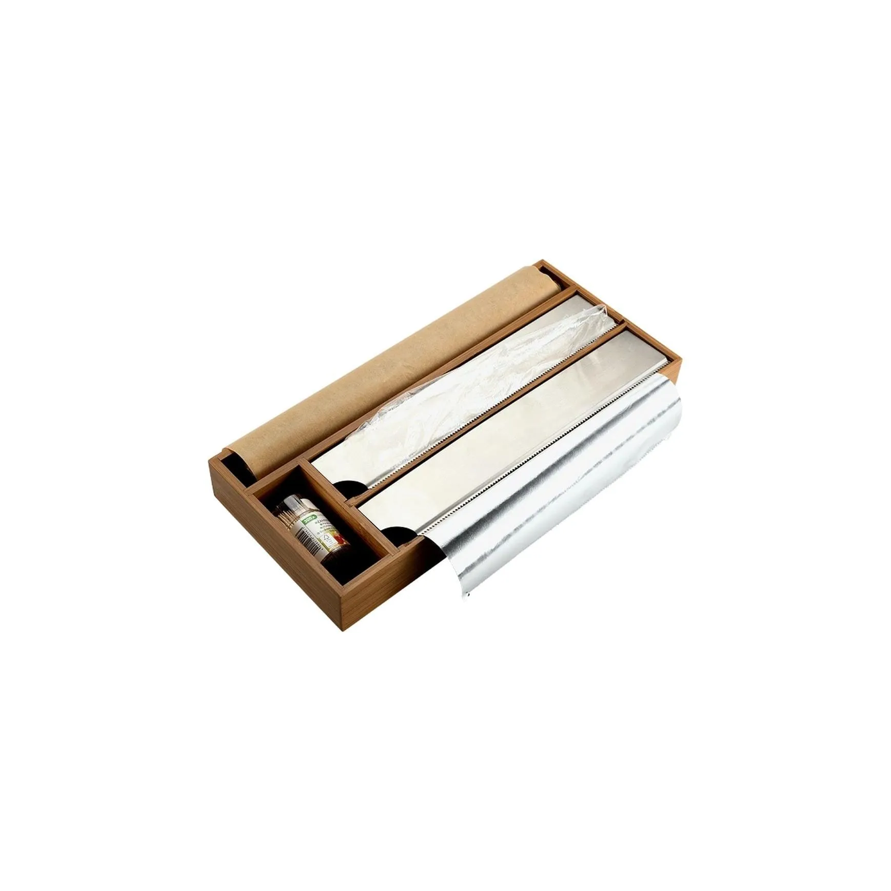 Kesper Folienspender Bambus Braun 42 x 19 cm