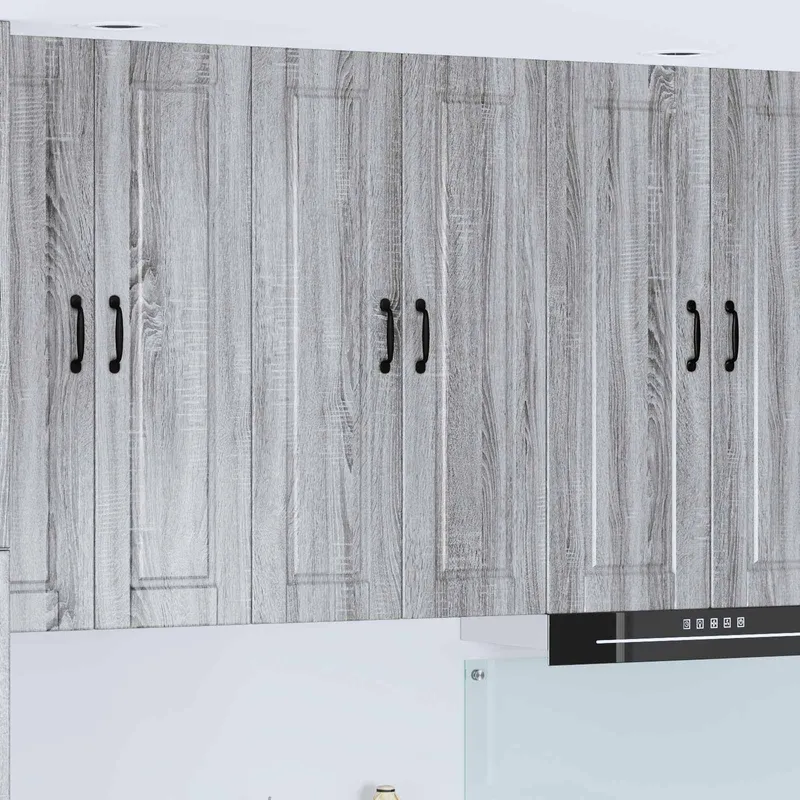 Meuble mural PORTO Gris Sonoma 60 x 31 x 100 cm