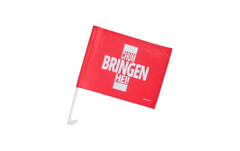 Swissmeme Autofahne Fussball Chum Bringen Hei!