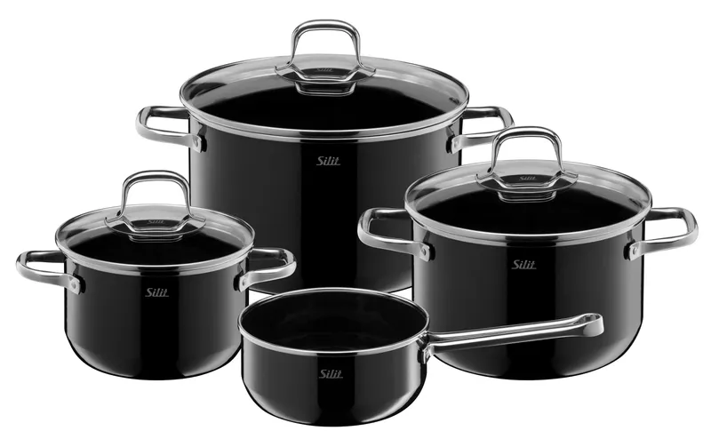 Silit Kochtopf-Set Elegance 4-teilig, noir
