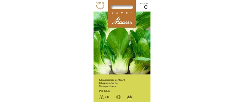 Samen Mauser Samen Pak Choi Chinesischer Senfkohl