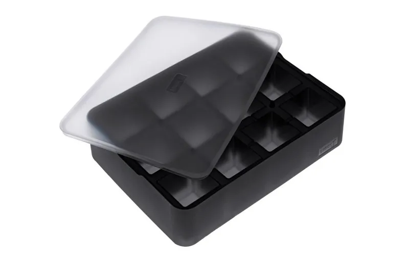 Lurch Eiswürfelform Würfel black / transparent, 4 x 4 cm