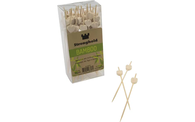 Stronghold Einweg-Party-Piekser Herz 12 cm, 50 pièces