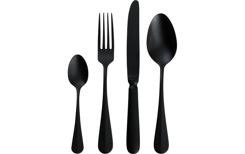 Sola Besteck-Set Baguette Vintage noir, matt, 24-tlg.